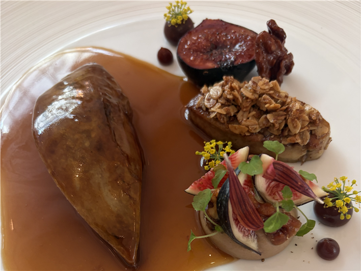 grouse with figs